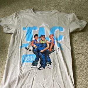 TLC Cream Tee with Black Logo